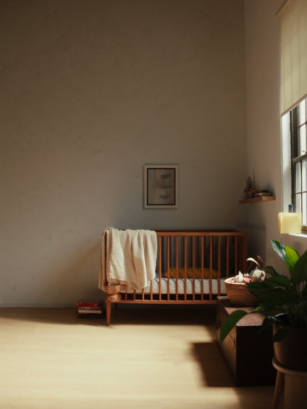 A tender motherhood still life in warm light